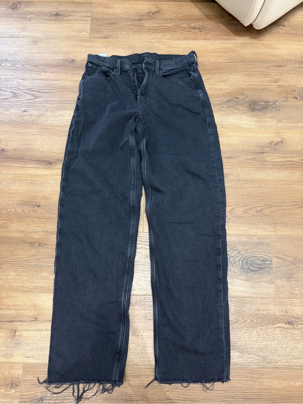 Super High Rise Baggy Straight Jean - 6 Long